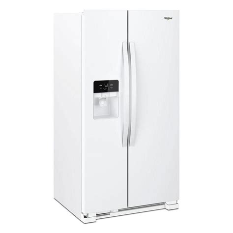 Whirlpool 328 Inch 214 Cu Ft Side By Side Refrigerator In White