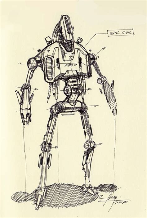 This tutorial shows the sketching and drawing steps from start to finish. 17 Best images about Robots & Sci-fi on Pinterest | Artworks, Sketchbooks and Robot design