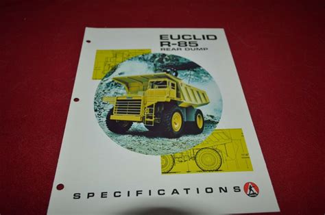 Euclid R 85 Rock Off Road Truck Dealers Brochure Dcpa11 Ver6 Ebay