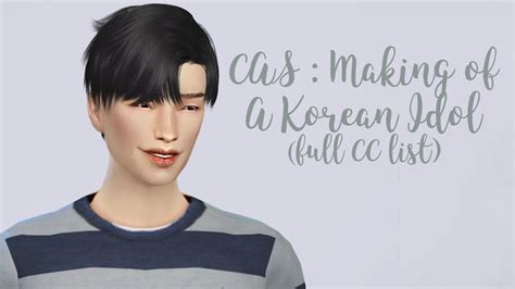 The Sims 4 ¦ Making Of A Kpop Idol Cc List In Discription Youtube