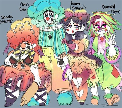 New Clown Ocs By Mirchancey Character Design Inspiration Character