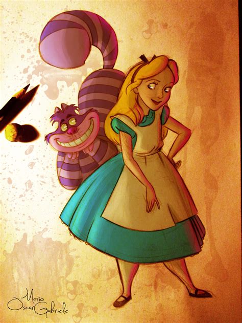 Alice And The Cheshire Cat By Mariooscargabriele On Deviantart