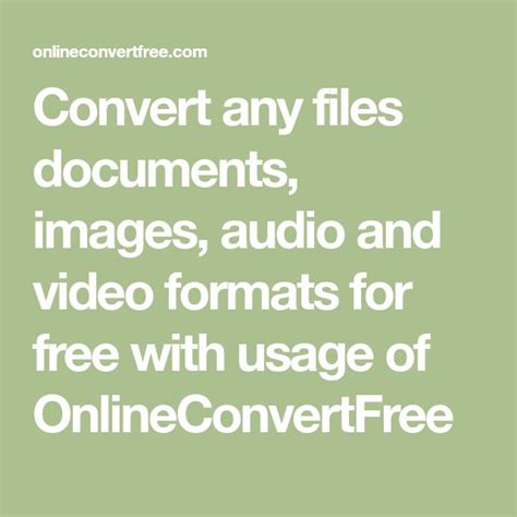 Convert Any Files Documents Images Audio And Video Formats For Free