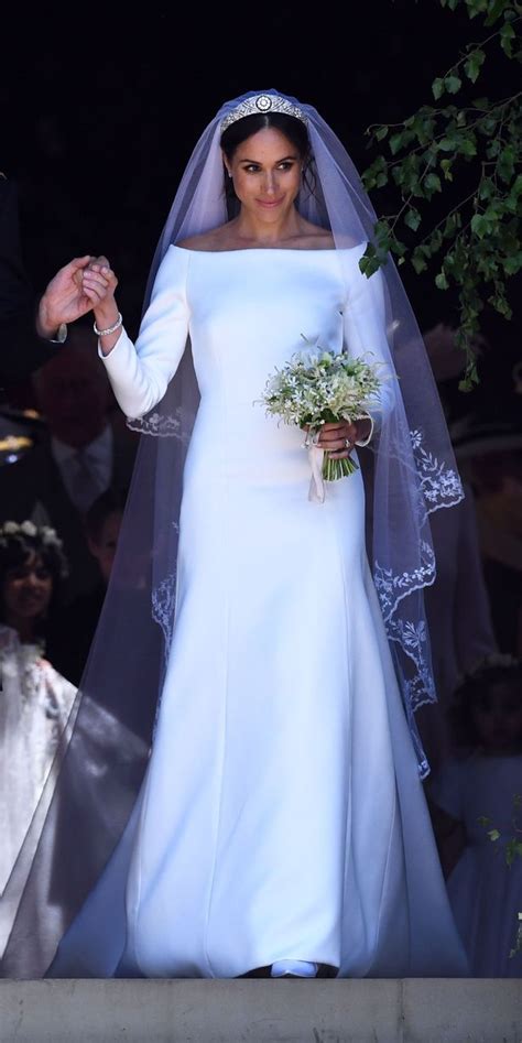 Meghan Markles Wedding Dress A Closer Look At Her Understated