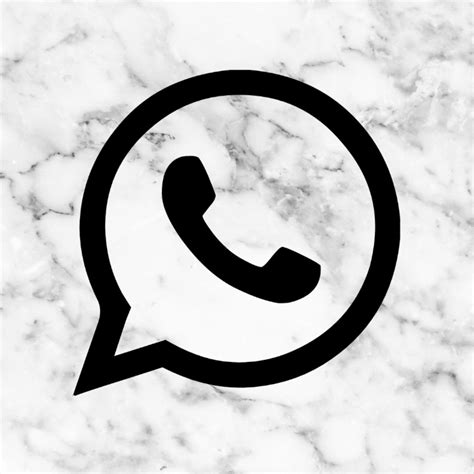 Whatsapp Logo Aesthetic Marble
