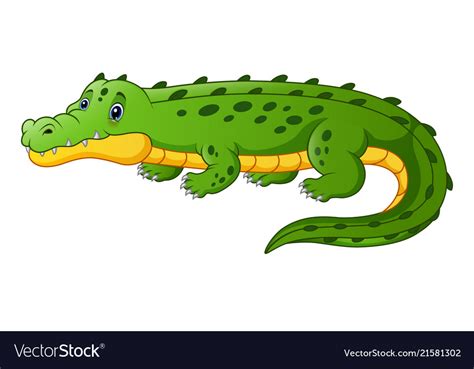 Cartoon Crocodile Royalty Free Vector Image Vectorstock