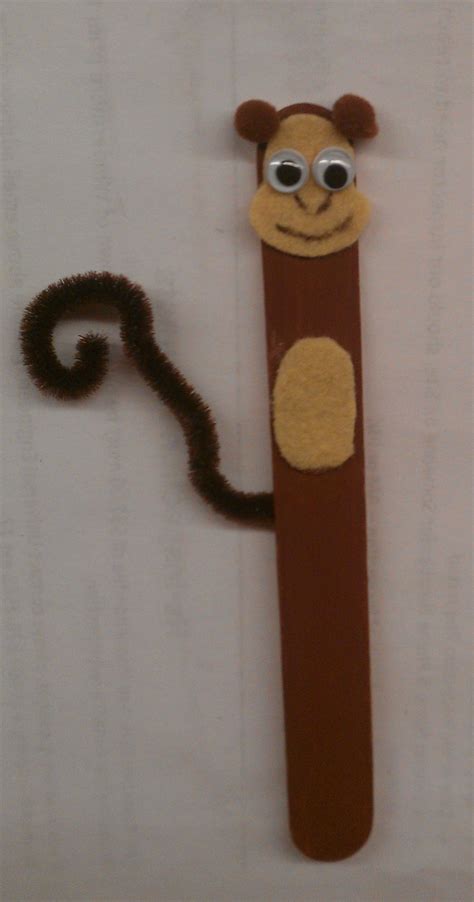 Monkey Popsicle Stick Puppet Monkey Crafts Craft Stick Crafts