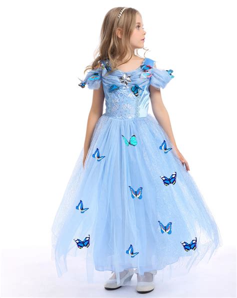 Blue Halloween Costume For Kids Princess Little Christmas Ts For