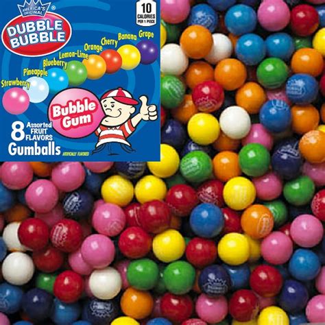 Dubble Bubble Assorted Gumballs 623650 Count