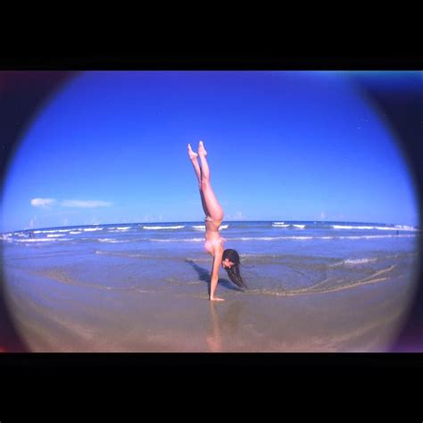 Handstand At The Beach I Am An Artist That Its Inspired By Yoga You Can See More Of What I