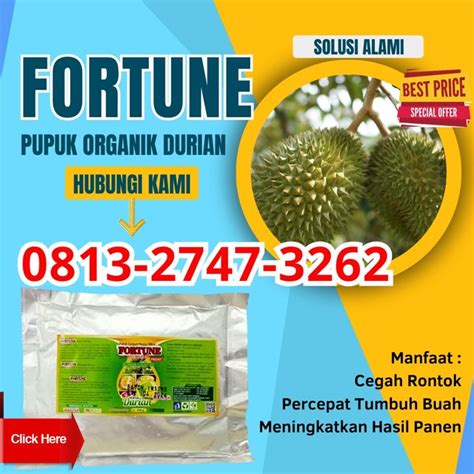 Sedang Promo 081327473262 Produsen Pupuk Khusus Durian Banggai