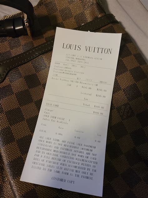 Chia Sẻ Với Hơn 70 Về Louis Vuitton Bag Receipt Hay Nhất Cdgdbentre