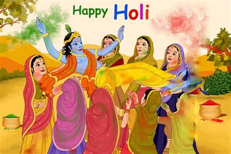 Happy Holi Radha Krishna Wallpaper Images Trendslr