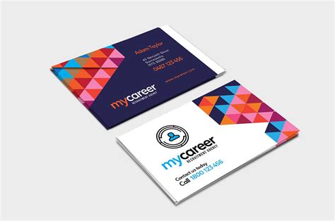 Recruitment Agency Business Card Template In Psd Ai And Vector Brandpacks