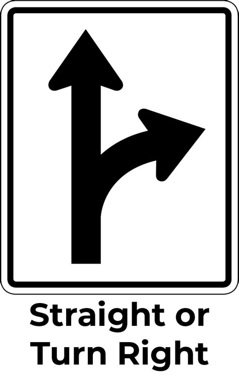 Right Turn Only Sign Png