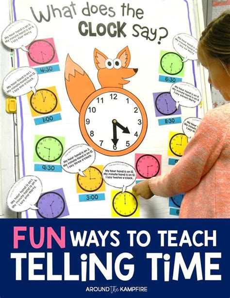 Fun Ways To Teach Telling Time Teaching Math Teaching Math Lessons