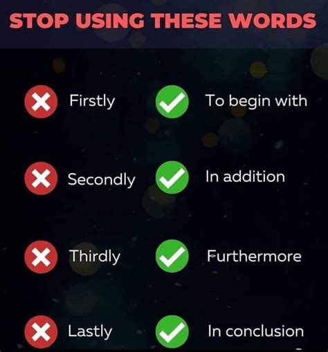 Learn English Quickly On Twitter Rt Knowiiedge Stop Using These Words