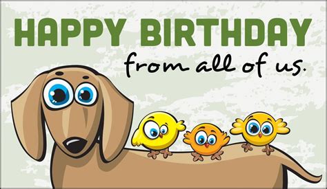 Free Happy Birthday From All Of Us Ecard Email Free Personalized
