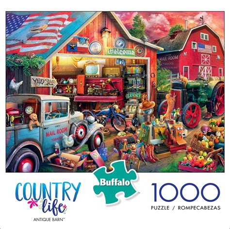 Buffalo Games Country Life Antique Barn 1000 Piece Jigsaw Puzzle