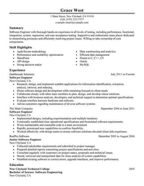 Just click edit resume and modify it with your details. Best Software Engineer Resume Example | LiveCareer