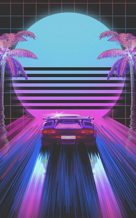 80s Neon Palm Trees Wallpapers Top Free 80s Neon Palm Trees
