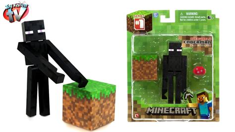Minecraft Overworld Enderman Action Figure Toy Review Jazwares Youtube