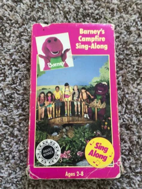 Barney Barneys Campfire Sing Along Vhs Case Has Wear £938 Picclick Uk