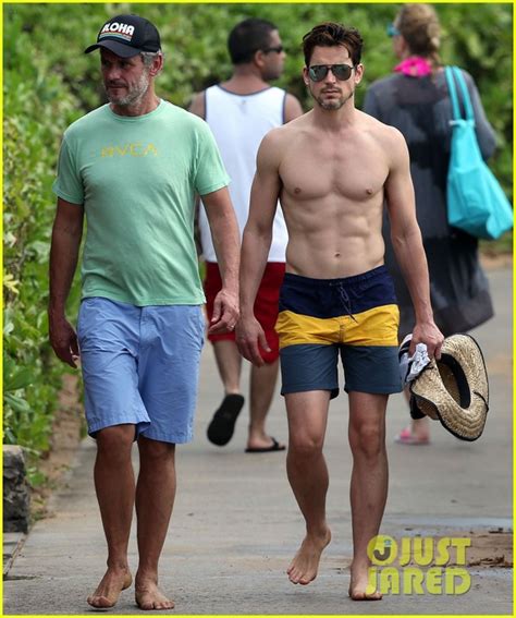 Matt Bomer Goes Shirtless In Hawaii With Husband Simon Halls Photo