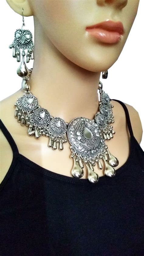 Indian Necklace Set Navratri Special Oxidized Jewelry At Rs 150piece