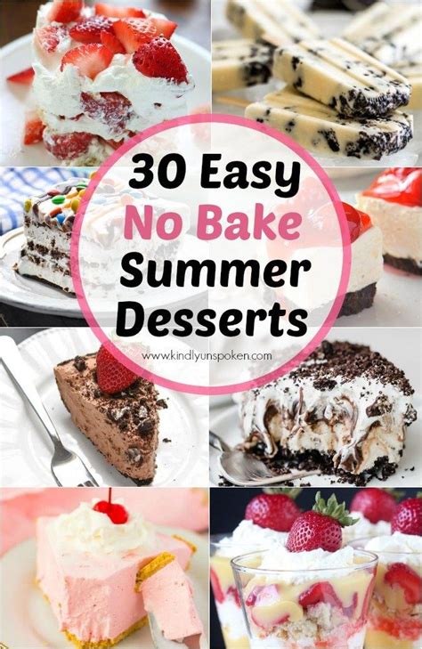30 Delicious And Easy No Bake Summer Desserts No Bake