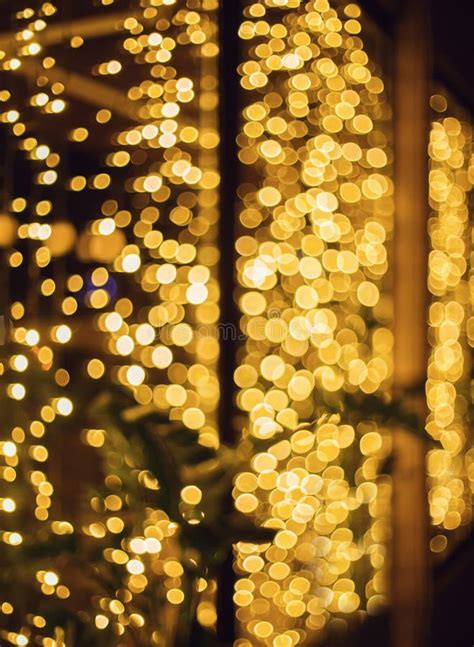 Glitter Lights Background Holiday Bokeh Texture Dark Gold And Black