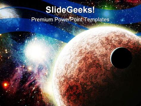 Planets In Space Earth Powerpoint Templates And Powerpoint Backgrounds