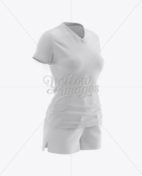 Download Women's Rugby Kit with V-Neck Jersey Mockup - Halfside ...