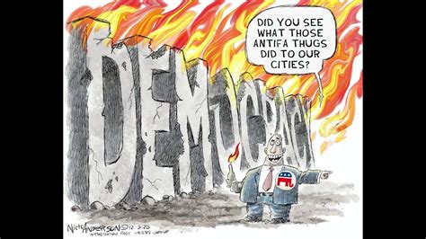 Damaging Democracy Drawing A Political Cartoon Youtube