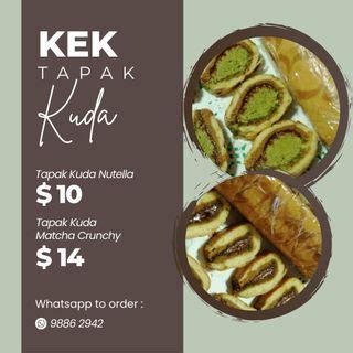 Tapak Kuda Nutella Oreo Food Drinks Homemade Bakes On Carousell