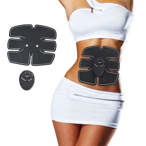 Wireless Intelligent Stomach Fat Burning Belly Reduce Physical Therapy Six Patch Pads Ems Muscle