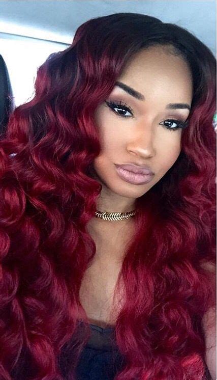 Inspirational red and purple hair. 2018 Winter Hair Color Ideas for Black Women - The Style ...