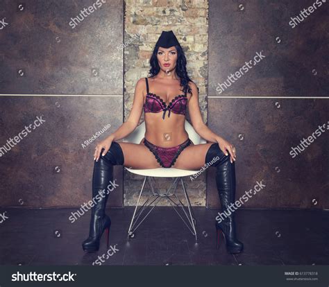 Sexy Beautiful Brunette Woman Stripper Stock Photo Shutterstock