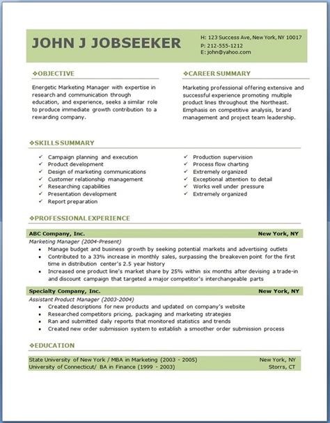 Use free samples, examples in word, excel, pdf & printable format. free professional resume templates download | Good to know ...
