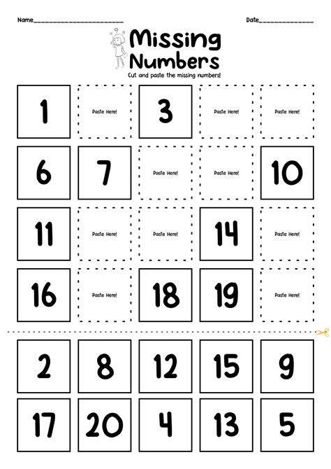 14 Best Images Of Number Cut Out Worksheet Free Preschool Cut And Cut