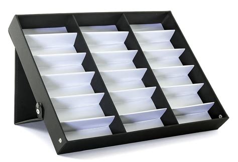 prosource 18 piece sunglass eyewear eye wear display tray case stand also great for watches and