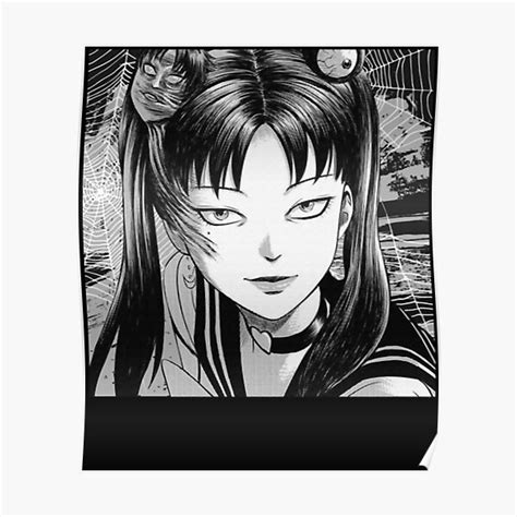 Tomie Junji Itoo Poster For Sale By Megmao Redbubble