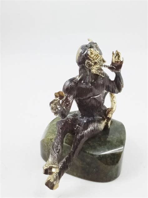 Demon Figurine Souvenir Damn Devil Mephistopheles Russian T Etsy
