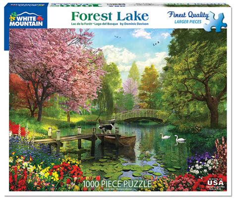 Forest Lake Jigsaw Puzzle 1000 Piece White Mountain Puzzles