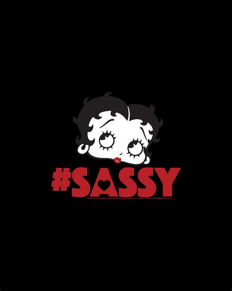 Betty Boop Sassy Long Sleeve Shirt Digital Art By Sue Mei Koh