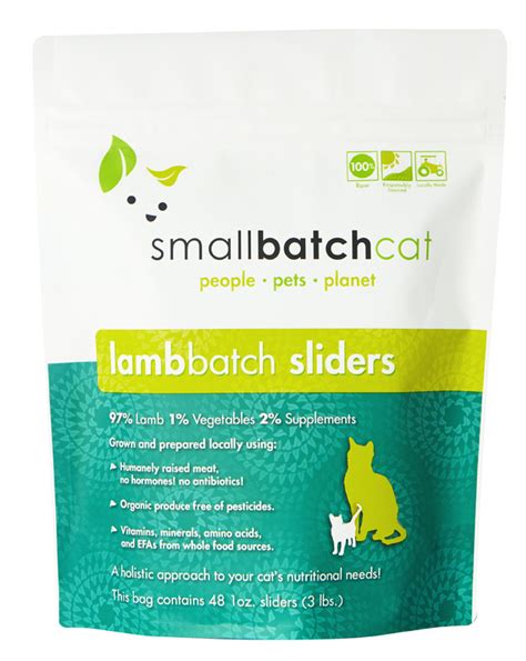 Smallbatch story products dog frozen raw dog freezedried dog lightly cooked cat frozen raw smallbatch blends treats sourcing + principles where to buy raw curious contact us. SMALL BATCH SMALL BATCH Frozen Lamb Sliders Cat Food 3lb ...
