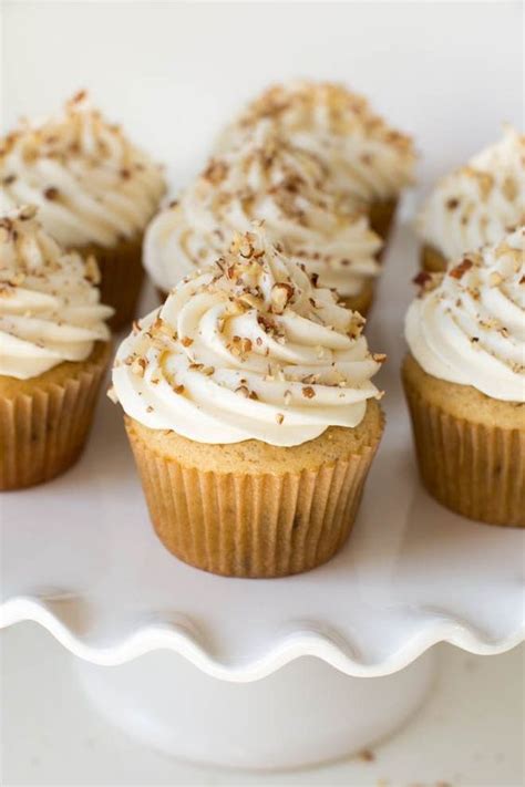 Maple Pecan Cupcakes With Maple Cream Cheese Frosting Are Made With A