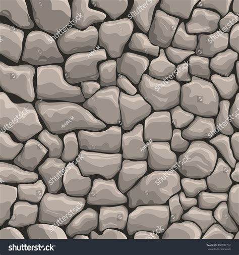 Rock Stone Wall Seamless Texture Stonewall Stock Vector Royalty Free Seamless