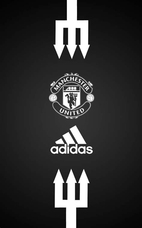 Man manchester united utd football managers club tie red black & white stripes. Manchester United Adidas Android wallpaper black ...