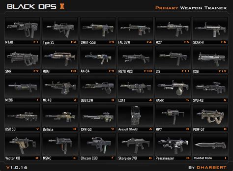 Primaryweapontrainerv10 Look At All Of Them Call Of Duty Black Call